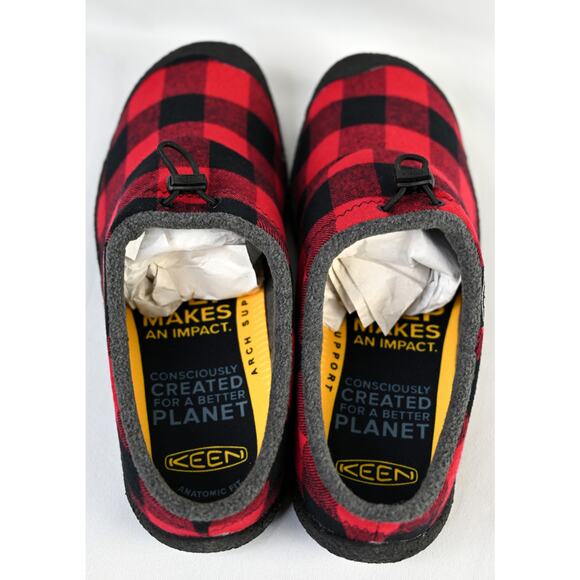 KEEN Men's Howser III Slide BLK/RED Plaid Sz11 1025553 NIB - Picture 3 of 9
